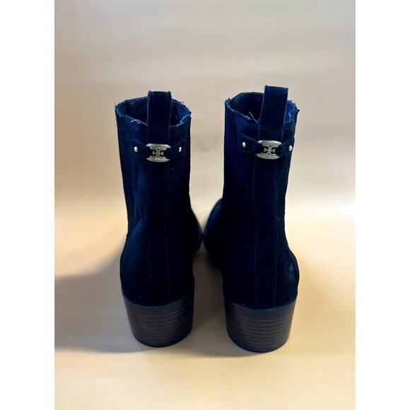 Sam Edelman Women's Ankle Booties Boots Heeled Black Suede Size 8 - Picture 4 of 5